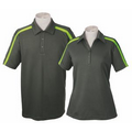 Men's or Ladies' Polo Shirt w/ Contrasting Shoulder Panels - 25 Day Custom Overseas Express